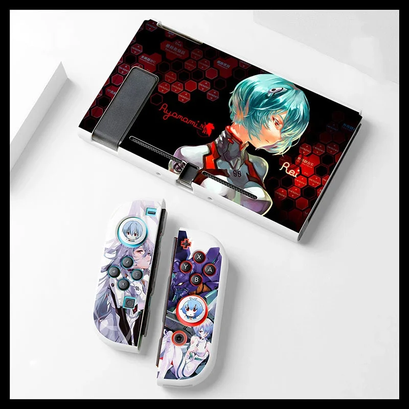 Evangelion Switch Anime Case for Nintendo Switch OLED NS V2  Joy-con Protective Cover Host Case Game Machine Accessories Gift