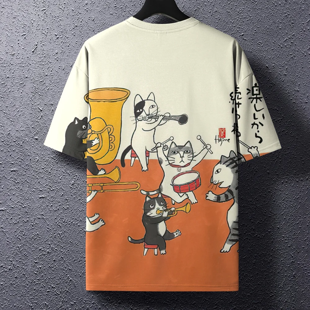 Unisex 2024 T Shirt Men Women Funny Cat 3d Print T Shirts For Men Top Tees Male Clothing Harajuku Oversized Short Sleeve T-Shirt