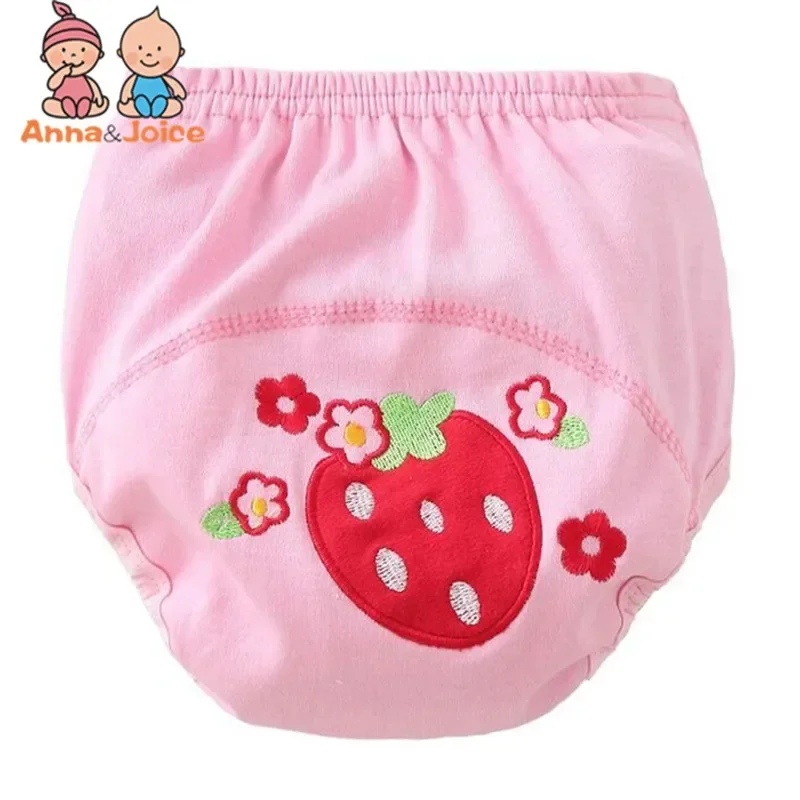 4PC Baby Washable Diapers Underwear/Cotton Breathable Underwer Potty Training Pants 90/100