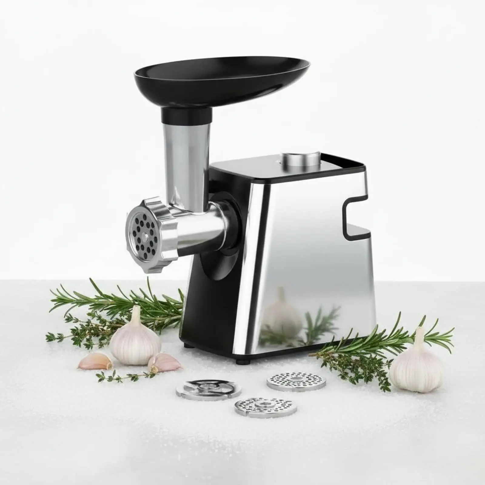 プロフェッショナル電動ミートミンサー・グラインダー-ステンレス製フードプロセッサー-キッチン用-2000w-ソーセージメーカー-野菜スライサー-サラダメーカー