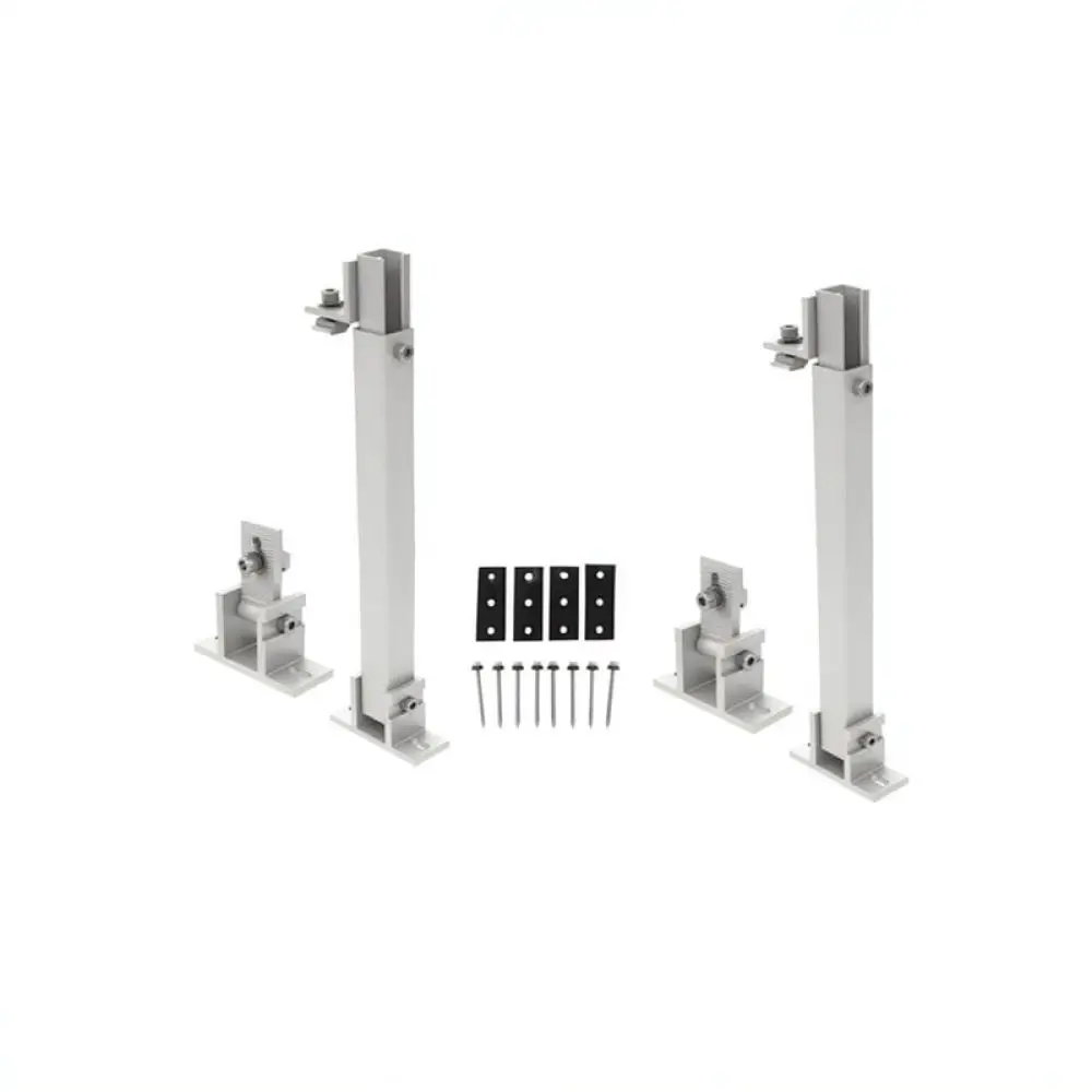Photovoltaic Support Leg For Solar Mounting System Aluminum Alloy Front Foot Bracket For Industrial Metal Roofs