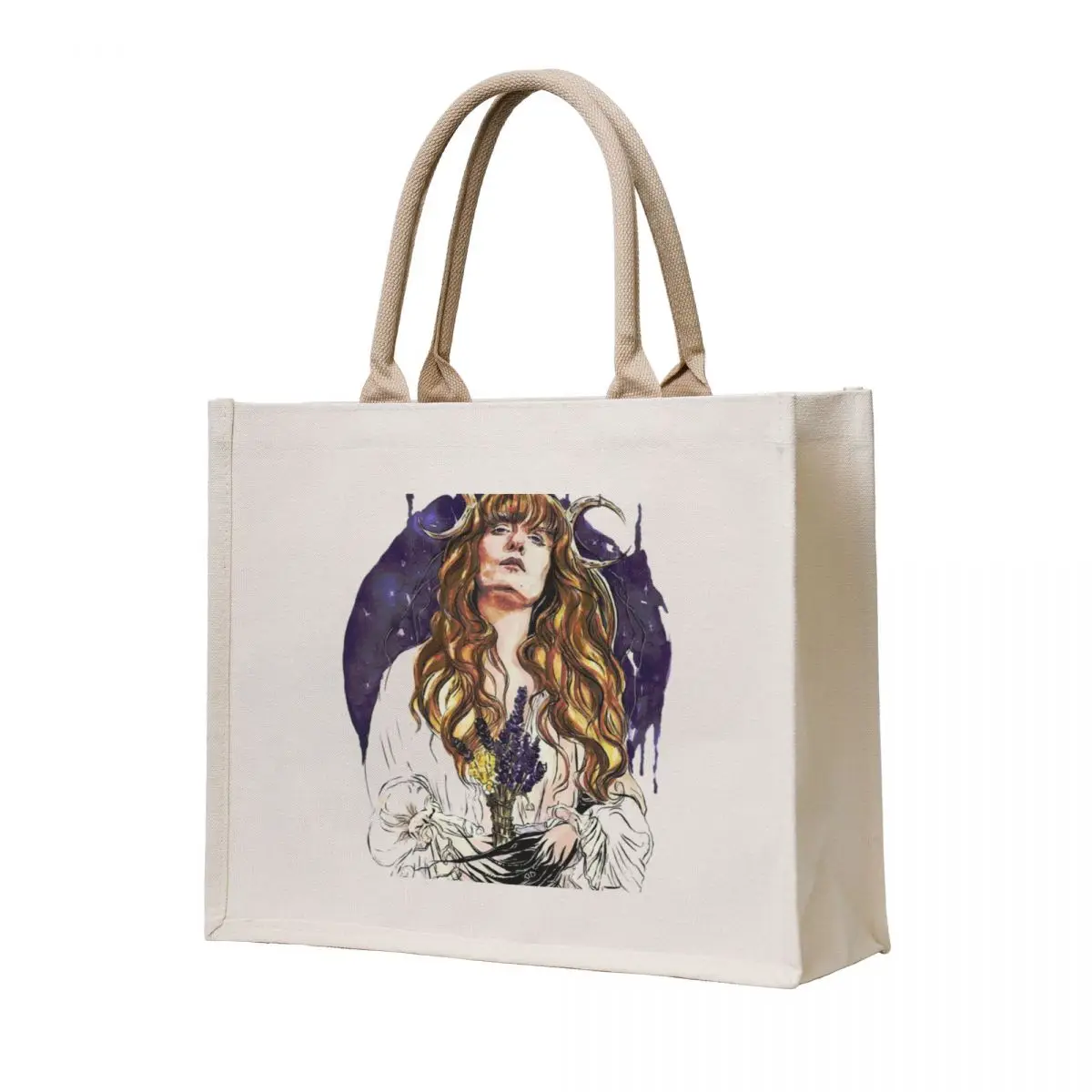 

girl pretty Tote Bag tote bag woman shopper bag woman Fabric shopping logo