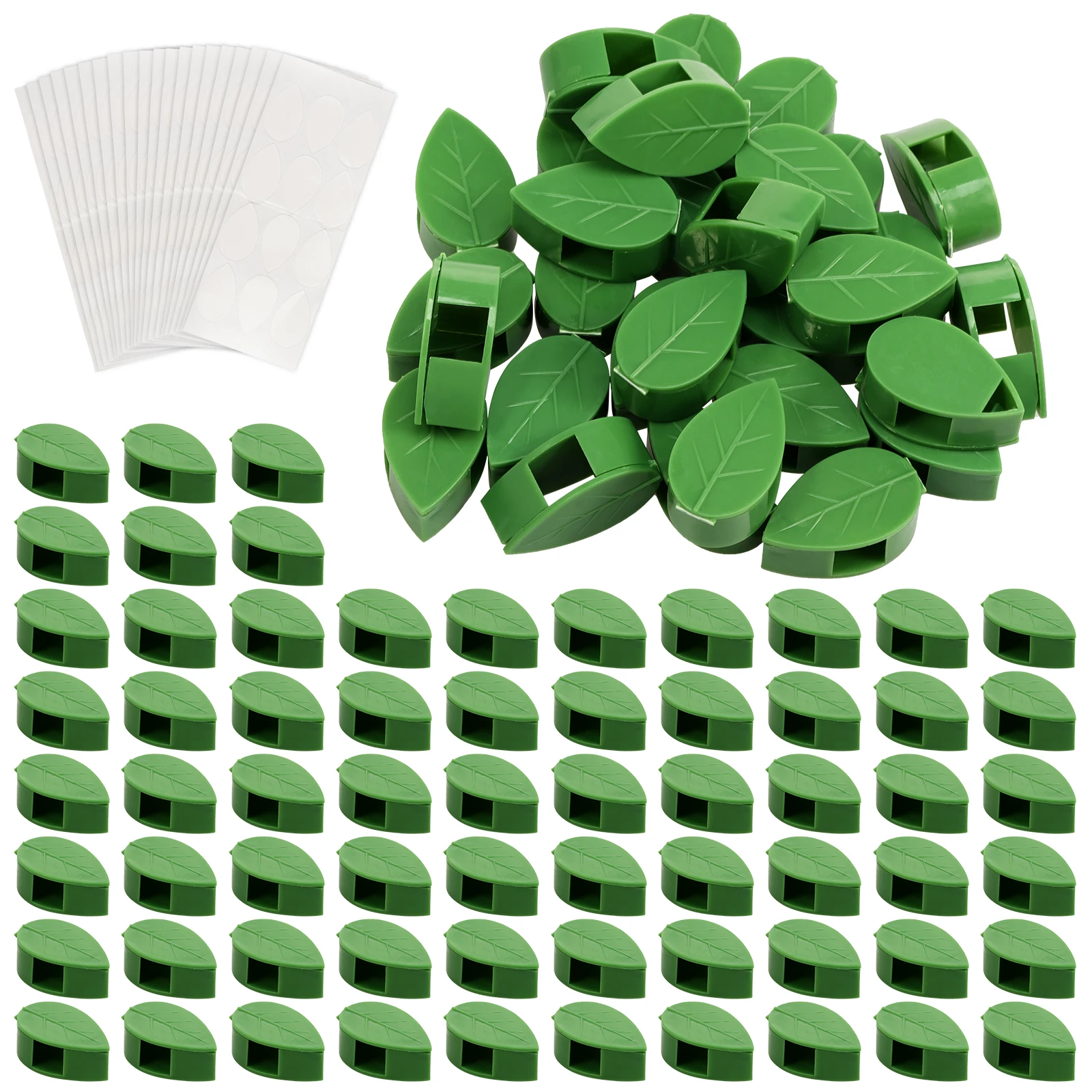 

200 шт. невидимых самоклеящихся креплений для растений, держателей для лозы и листвы, крючков-фиксаторов для сада