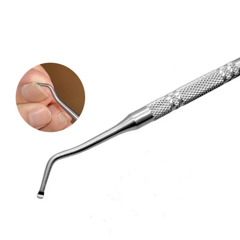 Foot Care Tool Paronychia Pedicure Nail Care Hook Ingrown Double Ended Toe Nail Correction File Manicure Toenails Clean