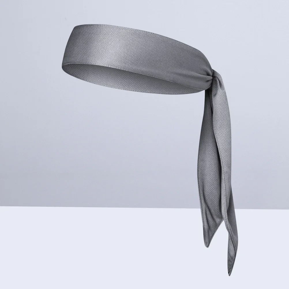 عصابة رأس ماصة وغير قابلة للانزلاق للياقة البدنية والجري واليوجا وتمارين رمادي قابلة للتنفس وتبخرية رائعة #3