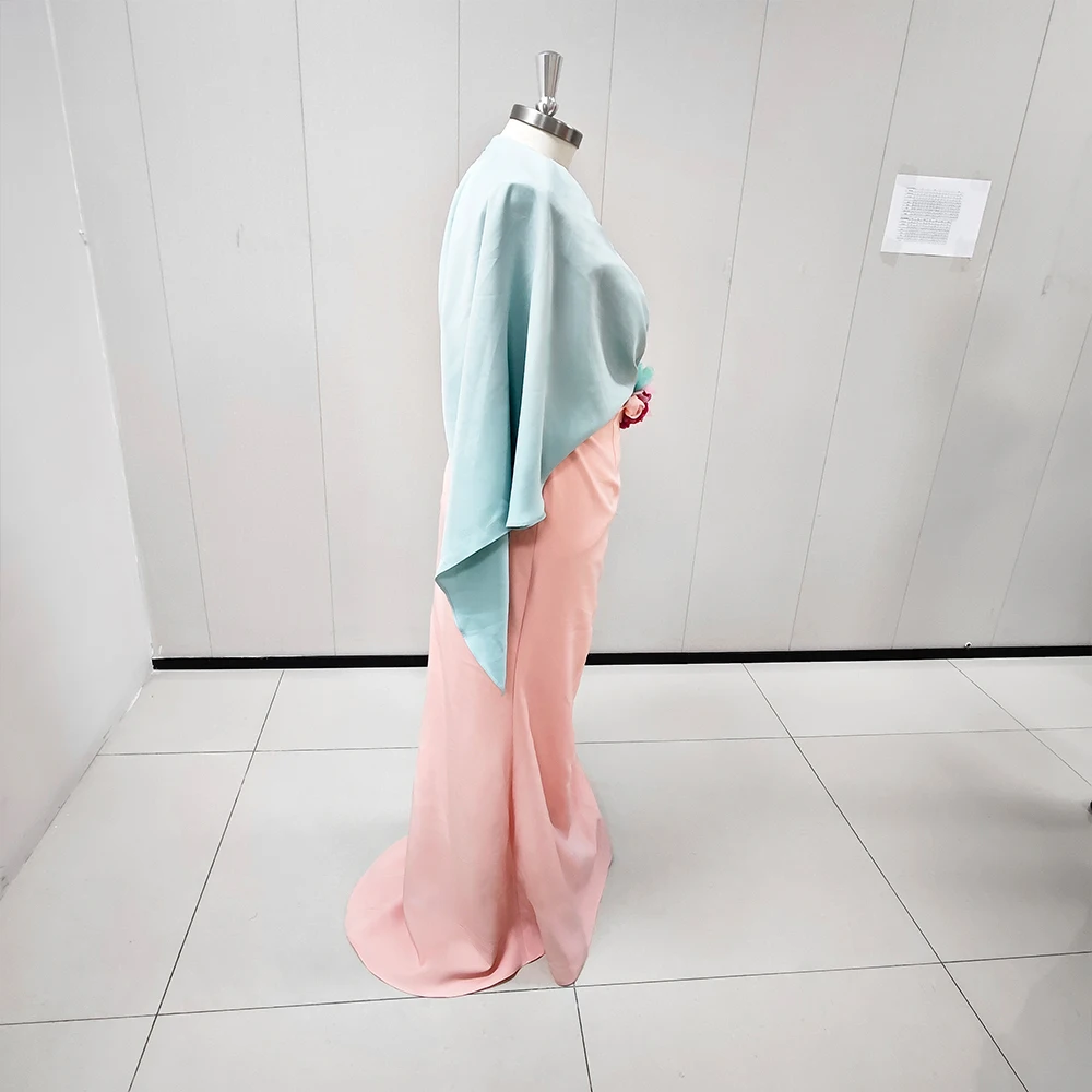 Vestido informal Para Mujer, para fiesta De graduación, manga larga, cuello en V, rosa, dos piezas, flor, verano, Vestidos De Fiesta Elegantes Para Mujer 2024