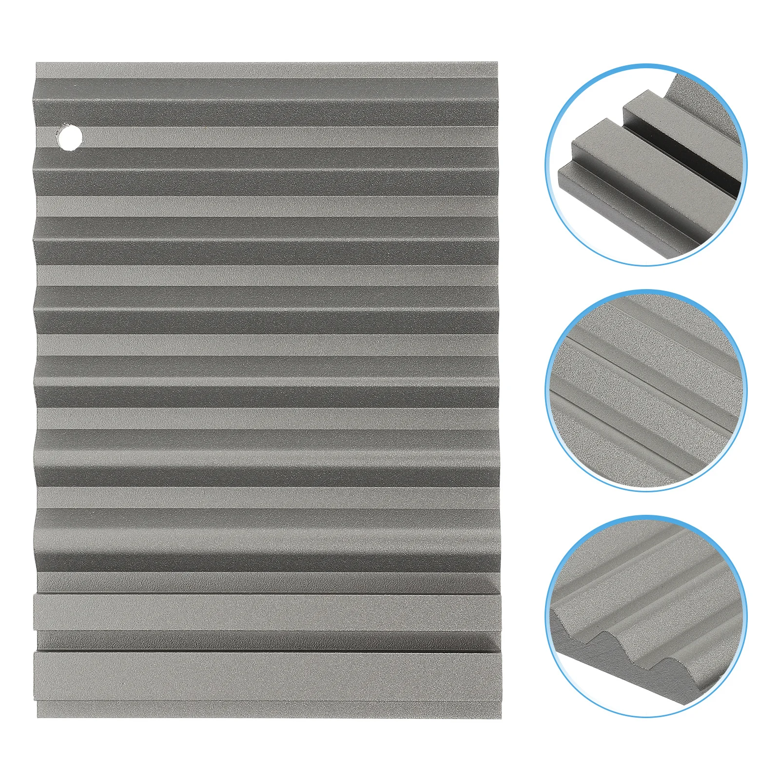 

Aluminum Alloy Edge Beveler Sharpener 9-Slot Multi Groove Sandpaper Tool For Leathercrafts Trimming Diy Craft Supplies