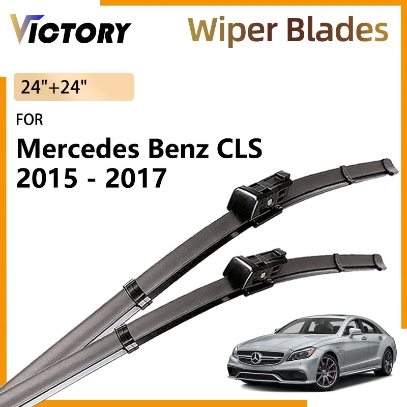 

For Mercedes Benz CLS 350 C218 W218 2015 2016 2017 Accessories Car Front Wiper Blade Windshield Windscreen Window Brushes 24"24"