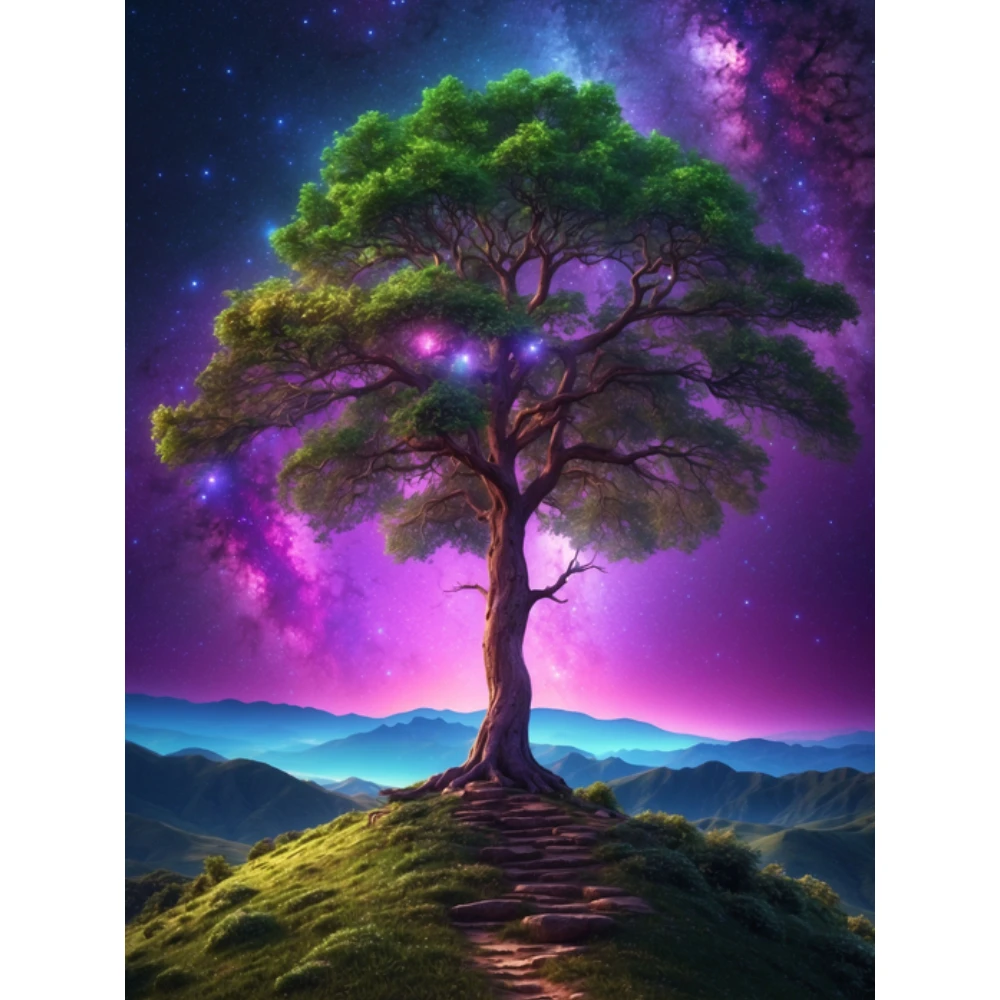 

Still Life 500/1000/1200/2000 PCS Jigsaw Puzzles Tenacious Tree of Life Family Activity Games for Gameroom Bedroom Home Decor