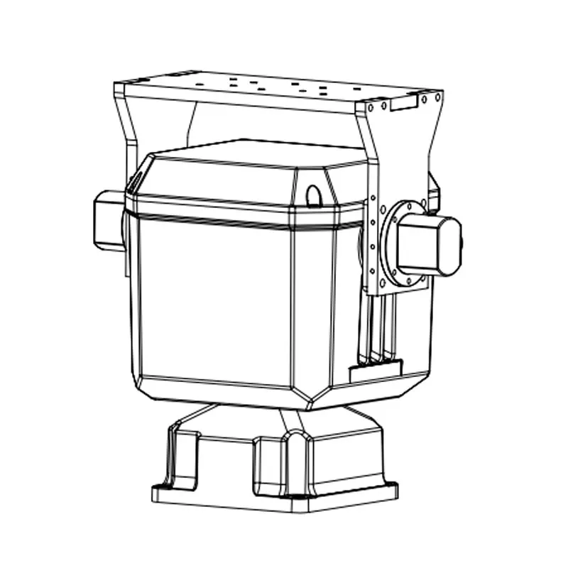 aiptz 10~40Kg ±0.005° pan-tilt system,servo motor harmonic drive structure design,RS422 comm suppor Pelco protocol