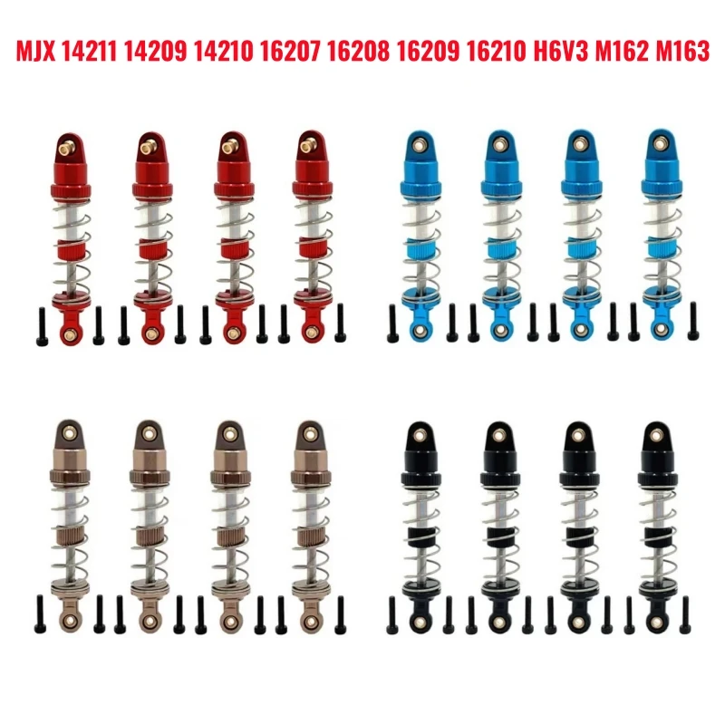

MJX 14211 14209 14210 16207 08 09 10 H16 H6V3 M162 M163 Металлический масляный амортизатор для обновления радиоуправляемого автомобиля, аксессуары
