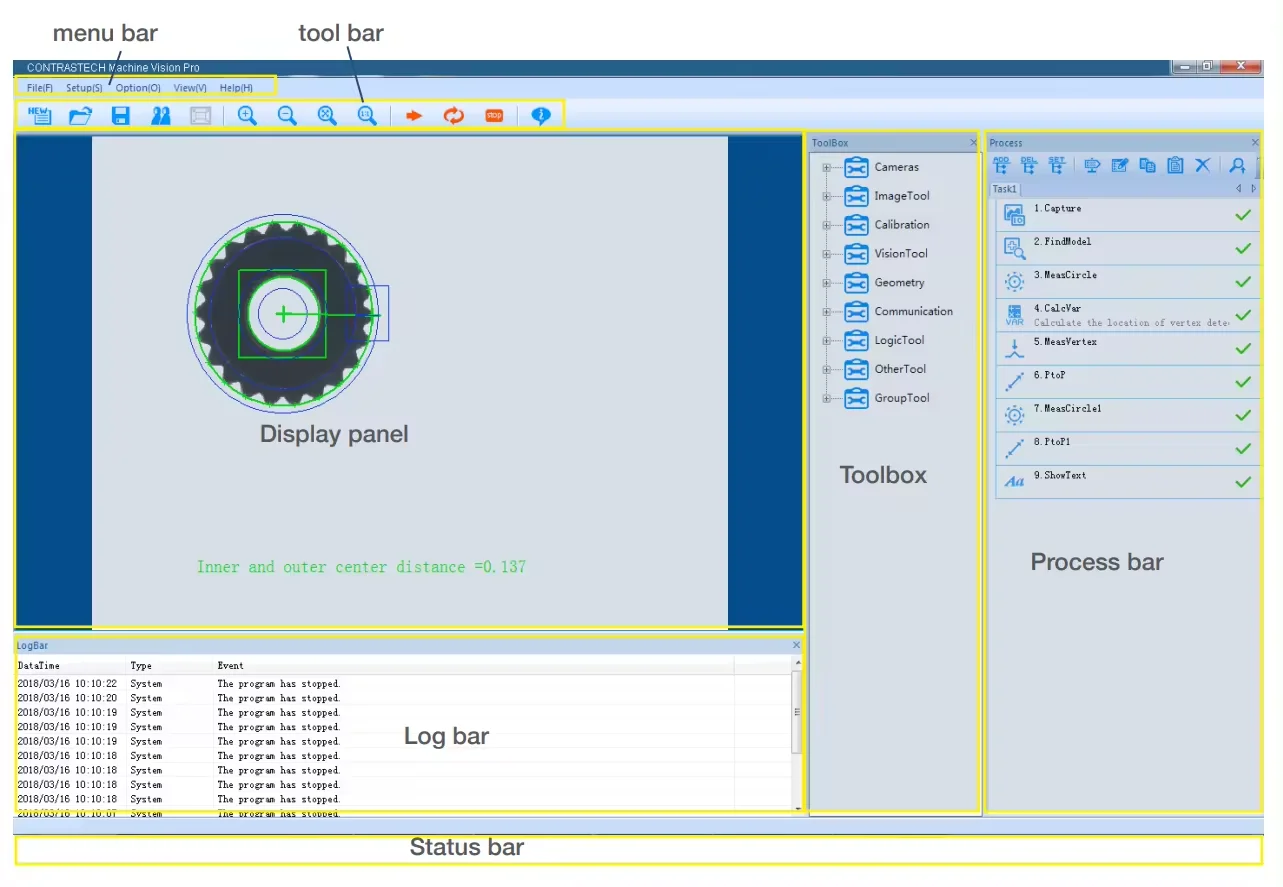 Software tutorial Dolphin CV Windows MVTec HALCON para aplicación de visión por ordenador, nuevo