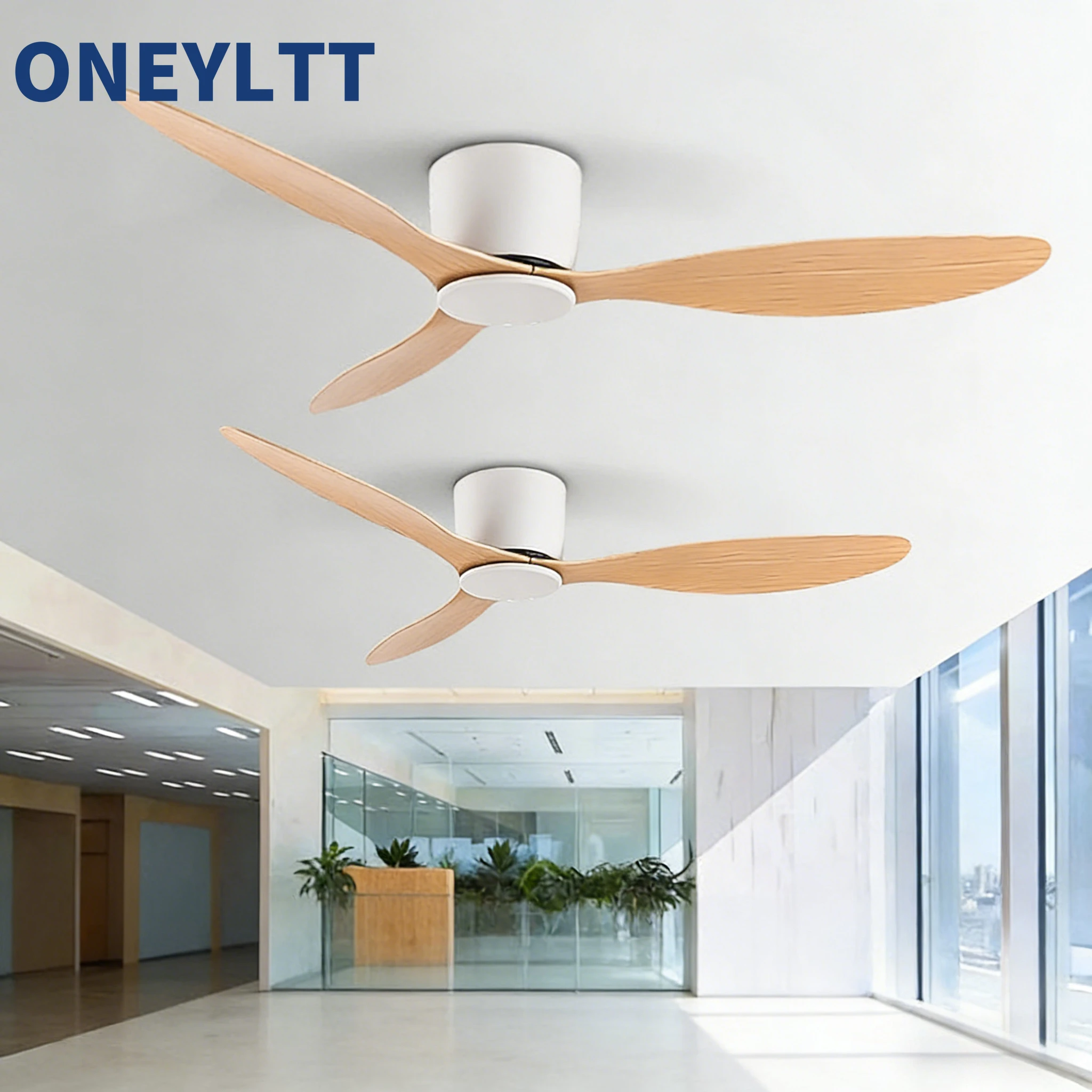 Strong wind power, no light, ceiling fan light, silent frequency conversion, dining room ceiling fan, commercial retro fan light