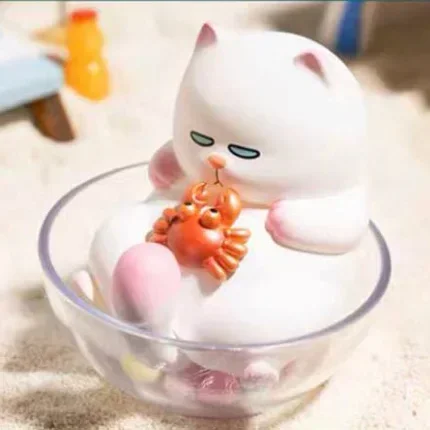 

Pop Mart Vivicat Lazy Friends Series слепая коробка Mystery Box Kawaii украшения фигурки украшение для рабочего стола милая модель