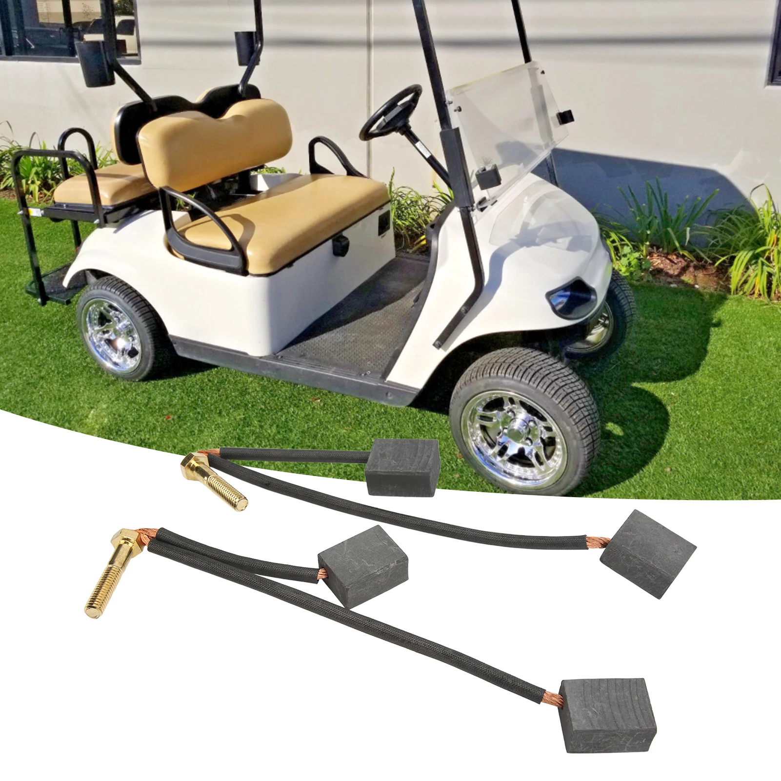 

Комплект щеток двигателя Club Car 102187101 73120-G25, замена для EZGO Electric TXT 640 835 875 8814/6-пассажирский челнок 1997-2009 гг.