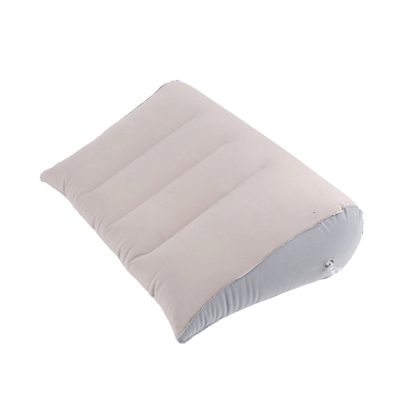 Inflatable Pillow Multifunctional Body Pillow Lumbar Yoga Pillow For Travel Office Car Inflatable Triangle Pillow Relax Cushion