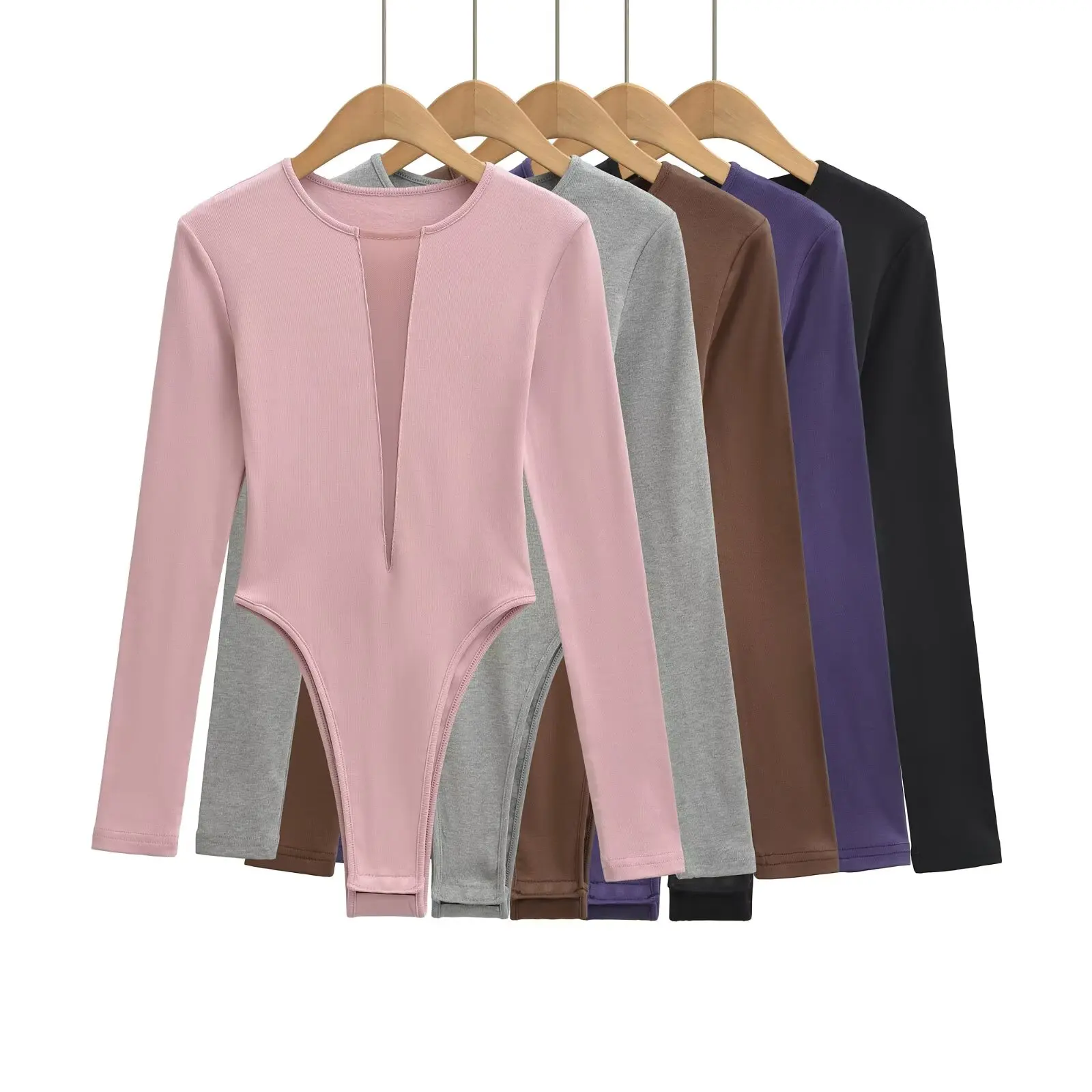 

Сексуальный комбинезон с длинными рукавами и вставками, облегающий, для женщин, с потайными пуговицами, для ношения как верхняя одежда или под одежду.