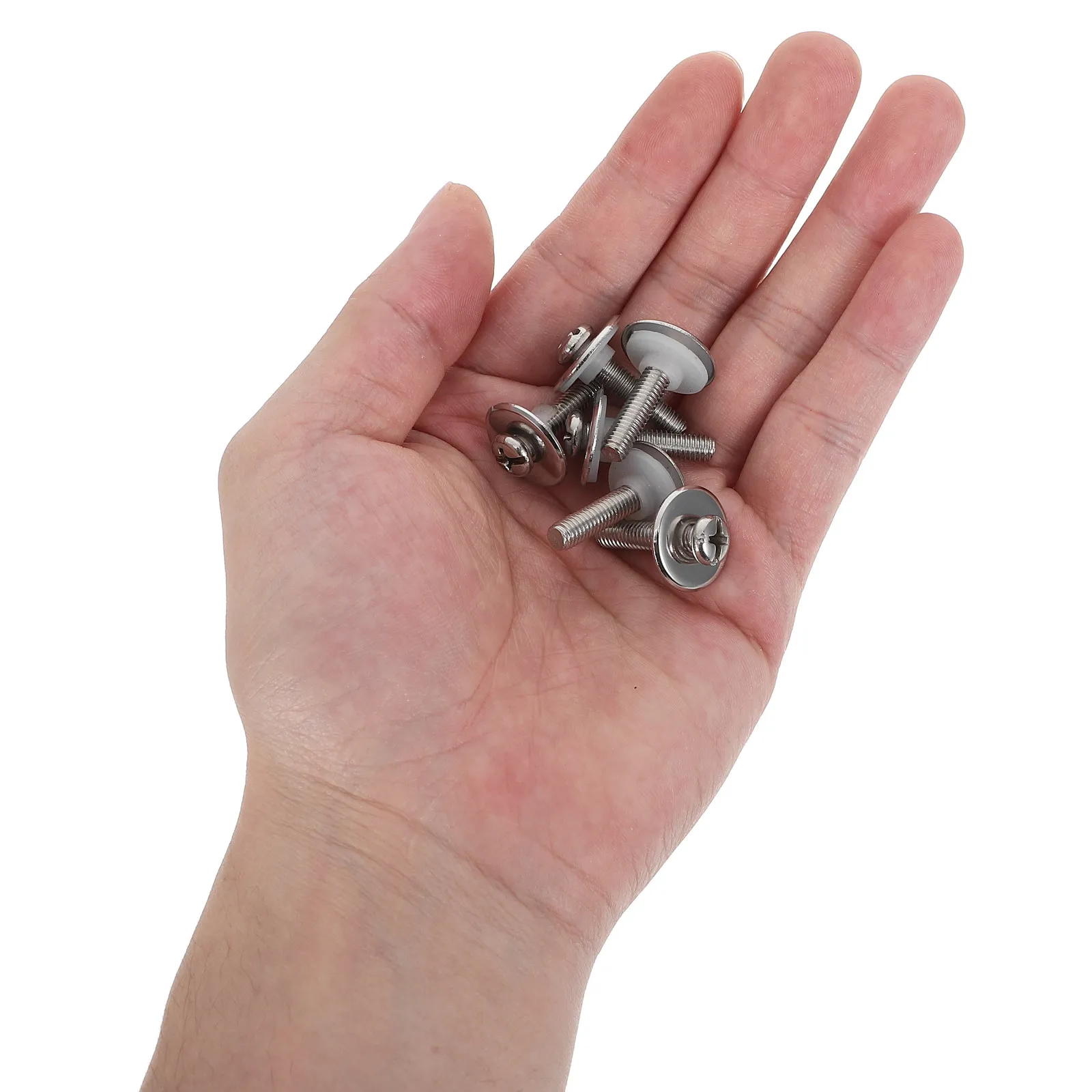 20Set Universal Pot Lid Repair Fasteners M5x22mm Stainless Steel Screw Set Silicone Gaskets for Lid Handle Parts