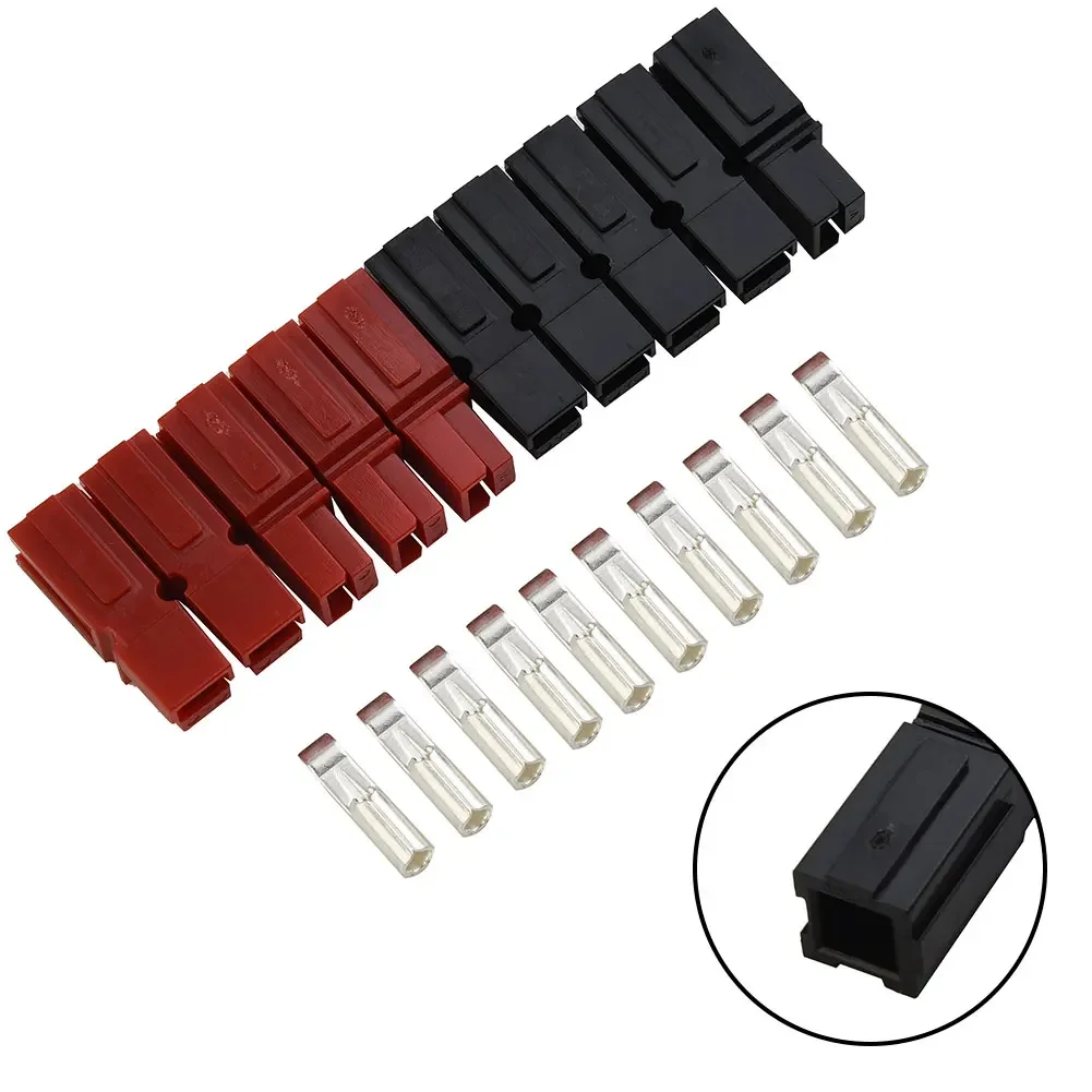 5 Pair Red And Black 30 Amp 600V For Anderson- Plug Marine Power Connector Quick Connect And Disconnect Easy And Safe