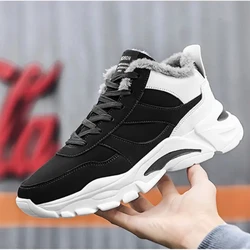 Men Boots Winter Shoes Mans Footwear Warm Fur Snow Boots Ankle Botas Hombre Winter Boots For Men Plush Winter Sneakers Plus Size