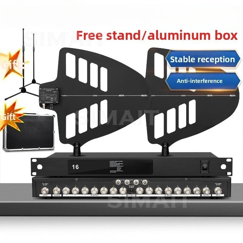 D216 Wireless Microphone Amplifier, Campus Stage Microphone 16 Channel/8 Channel