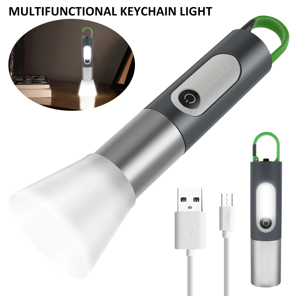 

NEW Mini Flashlight USB Rechargeable Pocket Torch with 4 Lighting Modes IPX4 Waterproof Super Bright LED Flashlights Handheld