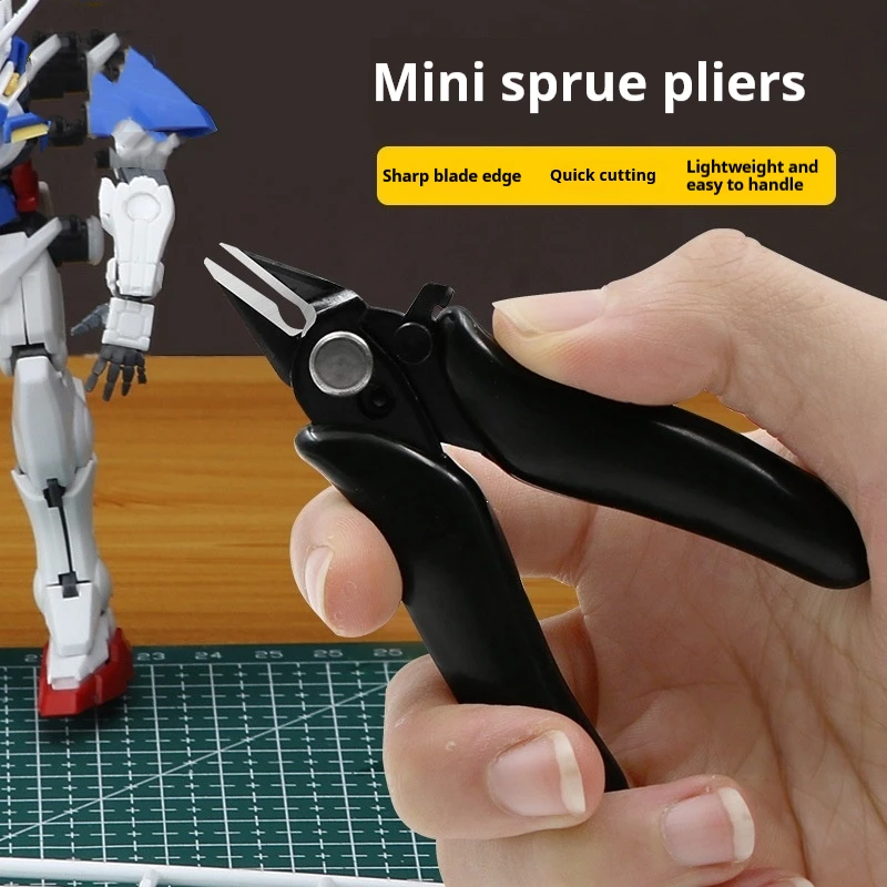 Mini Model Nipper Flush Cutter Diagonal Cutting Pliers for Gundam Model Kit Sprue Plastic Parts Cutting Hobby Tool