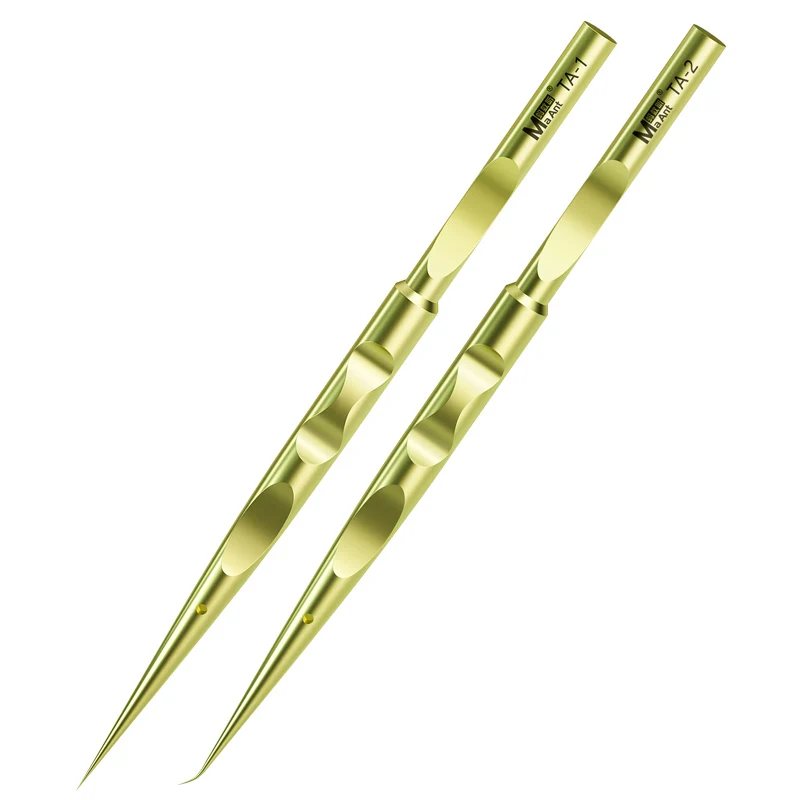 

MAANT TA-1/2 Titanium Alloy Precision Tweezers Anti Magnetic and Anti Slip Professional Level Repair Fingerprint Chip IC Pliers