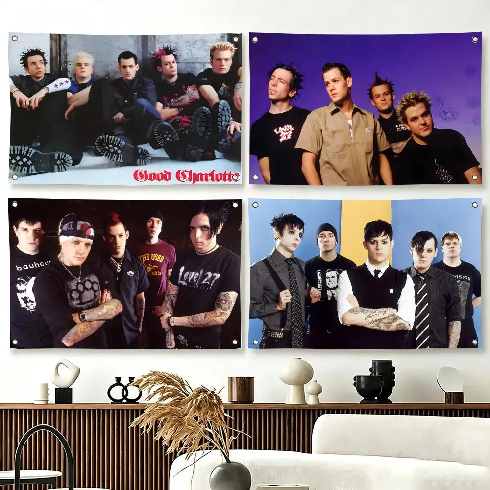 Pop Punk Rock Band Good Charlotte Flags  For Living Room Home Dorm Decor Wall Outdoor Camping Party Banner Gifts