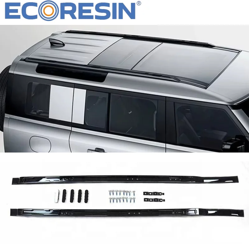 

Aluminum Roof Rack for Land Rover Defender 2020-2025 Year 90/110 OEM Style Rails With Crossbars Fits Luggage Ladder Cargo Carrie