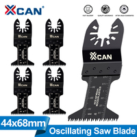 XCAN 1/5/10pcs Oscillating Saw Blades High Carbon Steel 44mm Multitool Blades Straight Saw Blade for Wood Plastic PVC