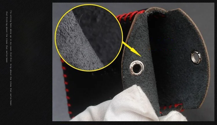 Auto Schlüssel Fall Für Volvo EX30 Fernbedienung Schutz Abdeckung Tasche Shell Schlüsselbund Ring Halter Fob Zubehör Handarbeit Aus Echtem Leder – Detail 4