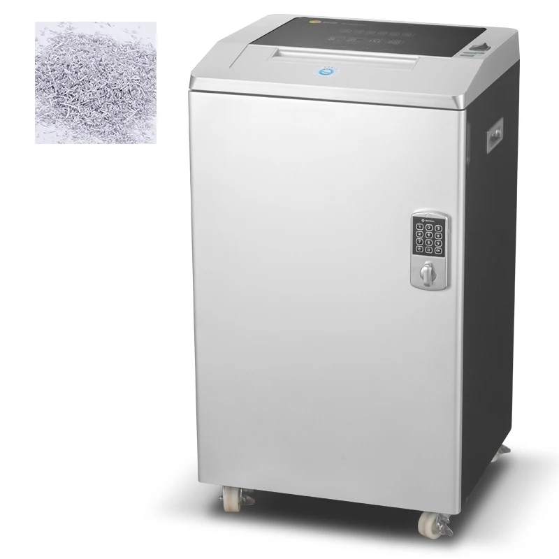 

Heavy Office 40L Confidential Document Shredding Machine P7 Security Level Micro Cut 1*1mm 5 Sheet A4 Paper Shredder Office