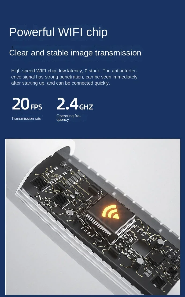 Tinsol Neuer 1296P Intelligenter Visueller Ohrenreiniger Ohrenschmalz-Entferner Otoskop USB-C-Ladegerät Endoskop mit Kamera – Detail 7