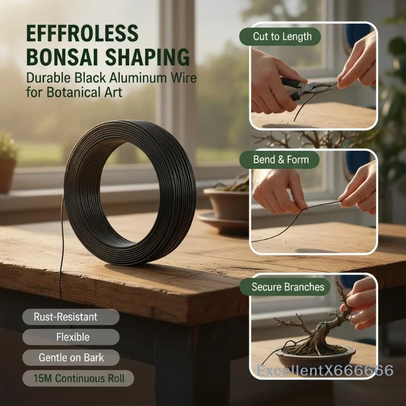 10M Aluminum Bonsai Training Wires 1Mm To 3Mm Orchard Garden Plant DIY Shape Tools Home Use Accessories