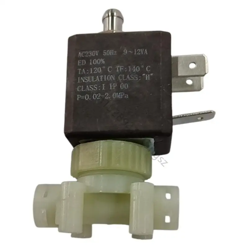 230V Steam Valves 2-Way Electric Solenoid Valves Electromagnetic Control Valves Plastic Material Coffee Machine Valves R