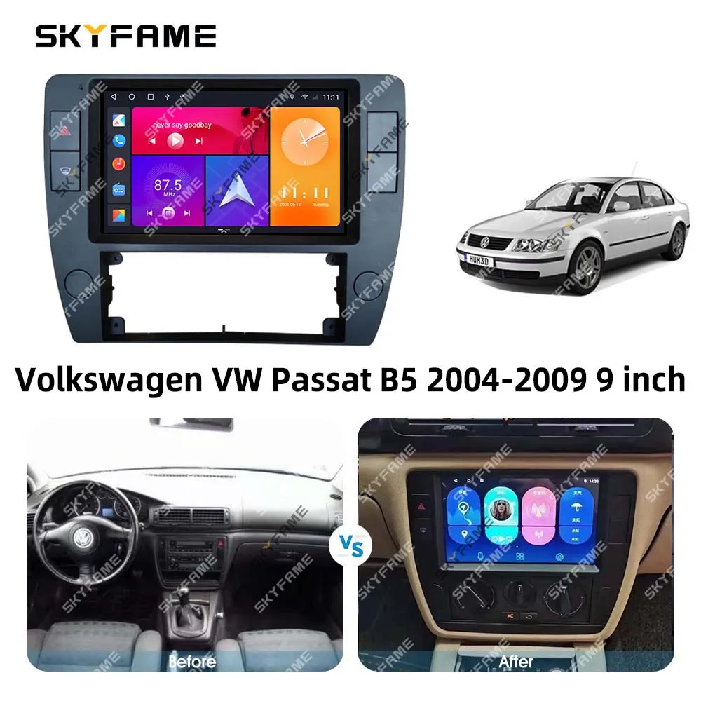 Skyfame Car Frame Fascia Adapter Decoder Android Radio Audio Dash Fitting Panel Kit Voor Vw Volkswagen Passat B5
