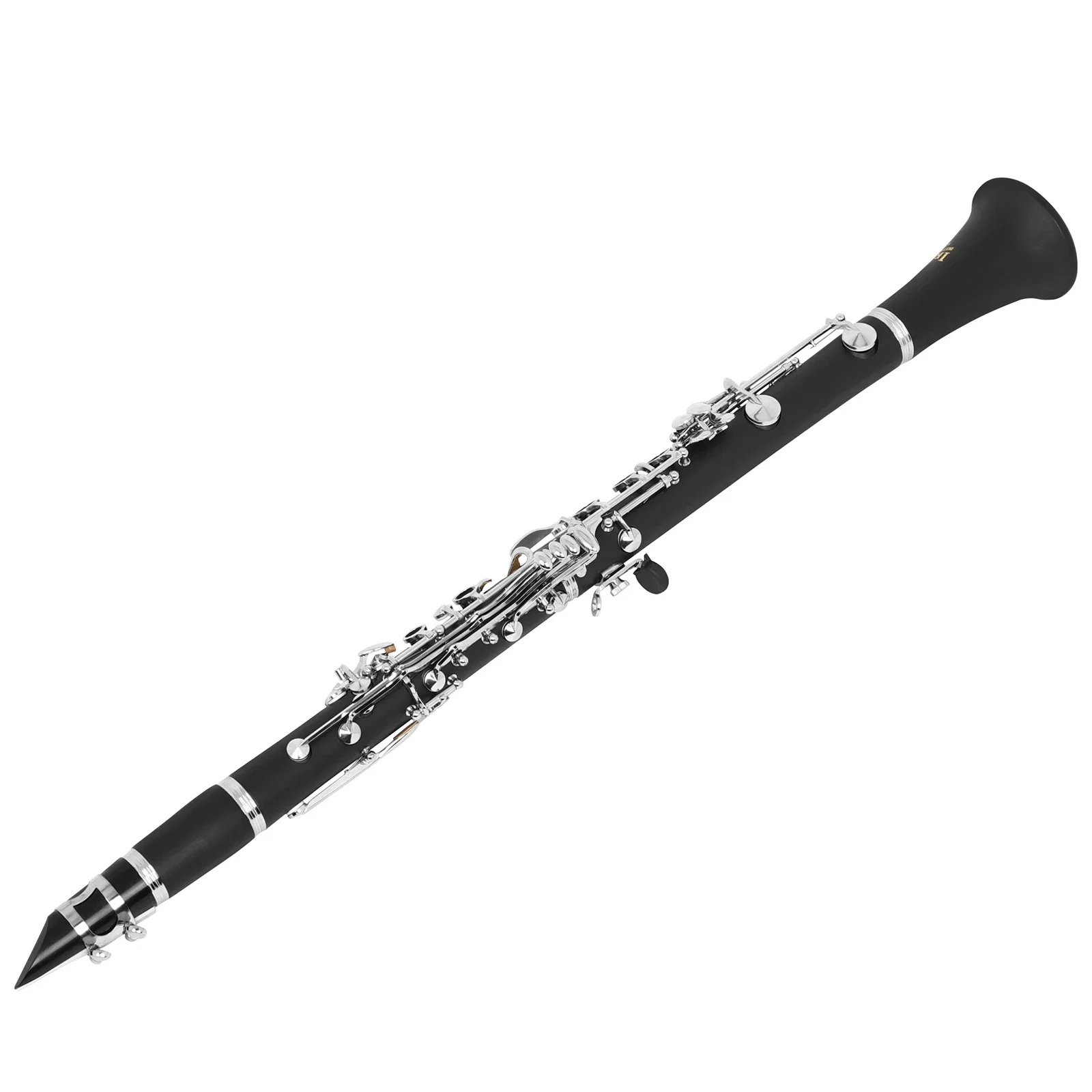IRIN IN570 Clarinet 17 Key Bb Clarinet Black Professional Woodwind Instrument Bakelite Wood Clarinette with Box Reed Accessories