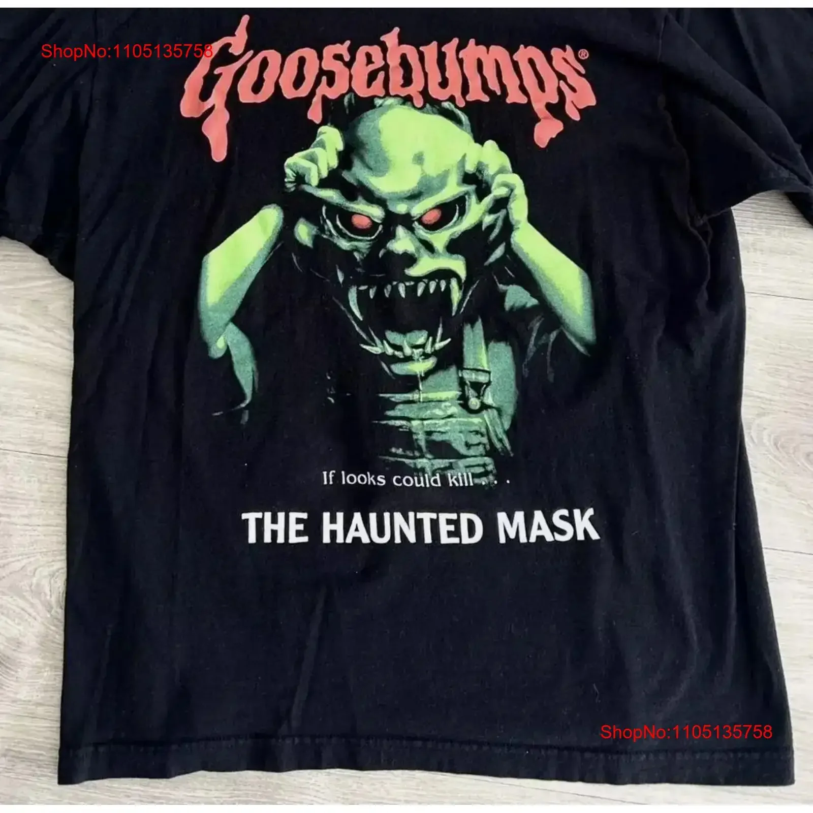 

Goosebumps The Haunted Mask 90s Remake T shirt vtg S 5XL vintage Washed fashion Casual graphic Versatile Soft designer clothes