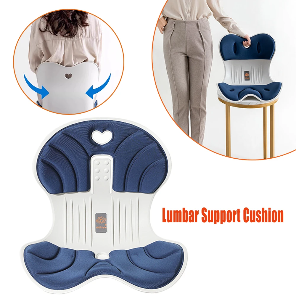 Flower Shape Lumbar Support Cushion for Office Chair Back Cushion Plus Size for Big Guy Large Waist Sitting All Day Pain Relief