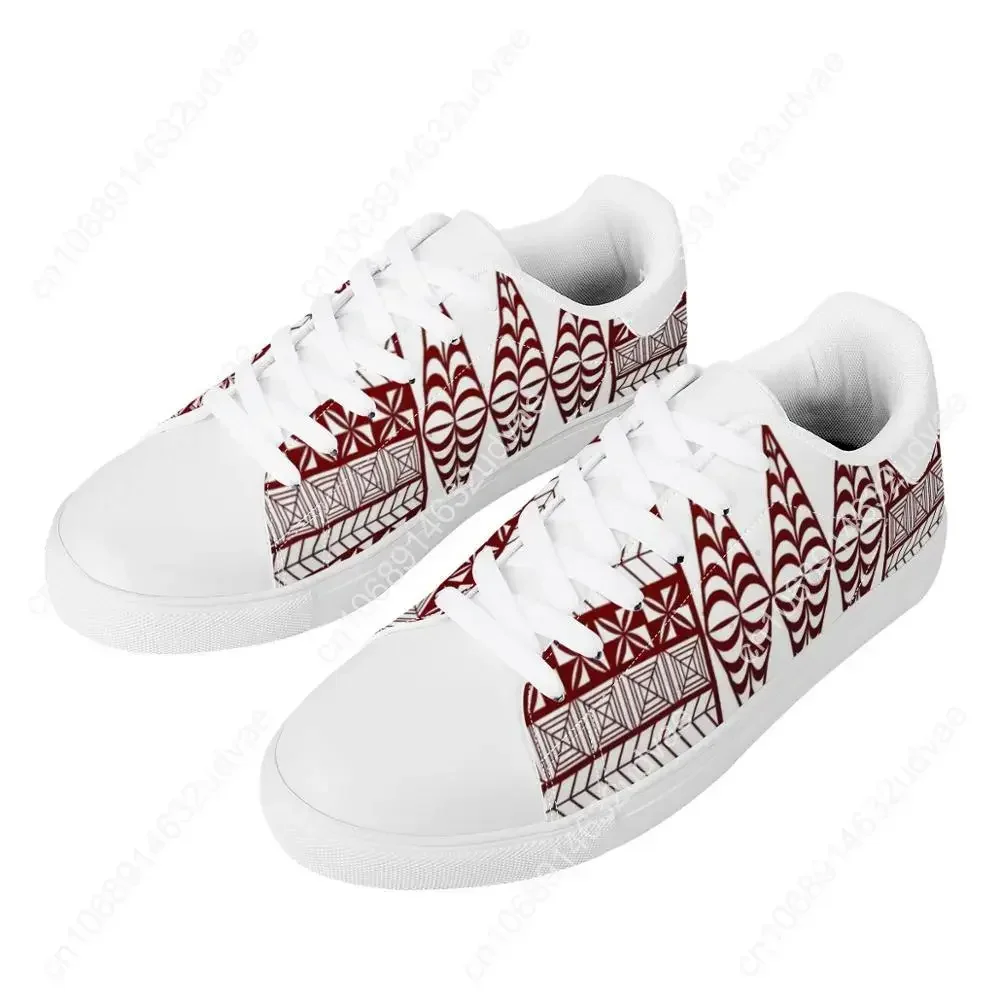 Polynesian Samoa Tribal Flat Sneaker para mulheres, moda personalizada, tênis esportivos de caminhada, tênis de corrida, de alto padrão, tonga impressa