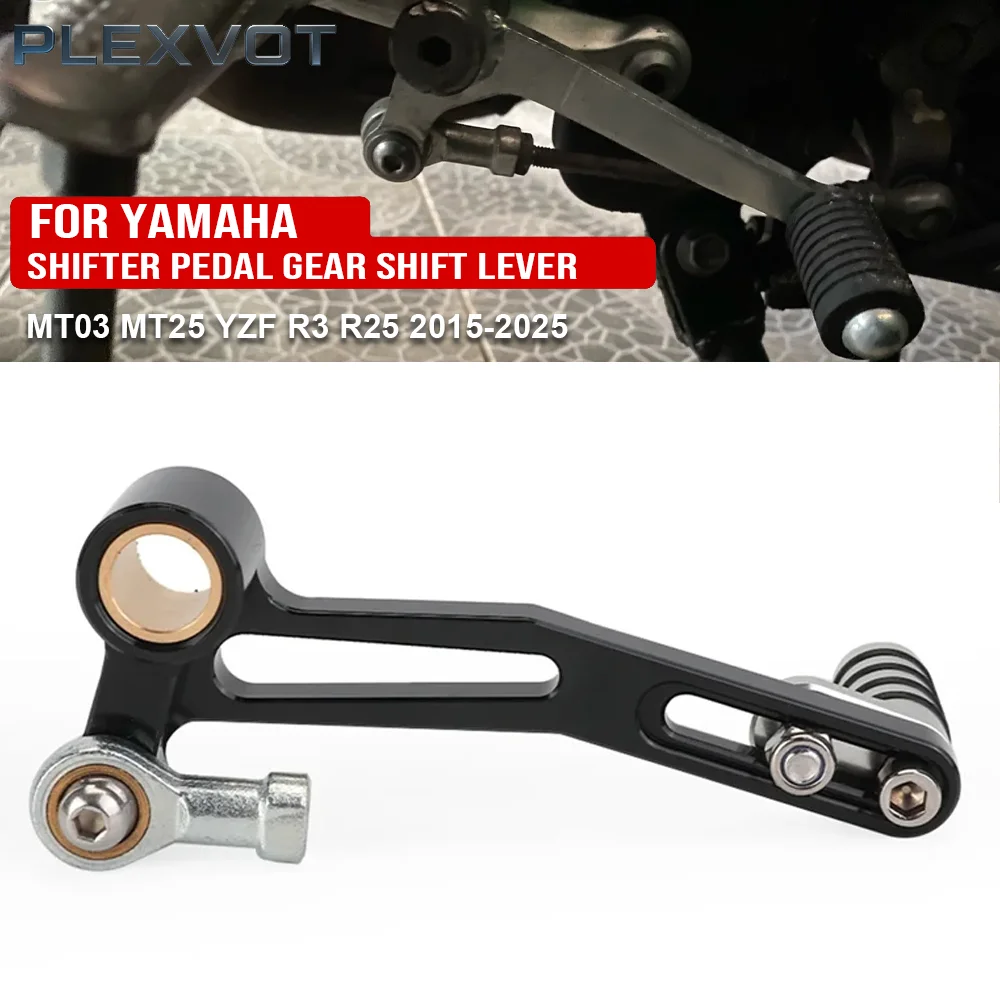 MT-03 MT-25 Adjustable Gearchange Left Foot Peg Shifter Pedal Gear Shift Lever For YAMAHA MT03 MT25 YZF R3 R25 2015-2024 2025