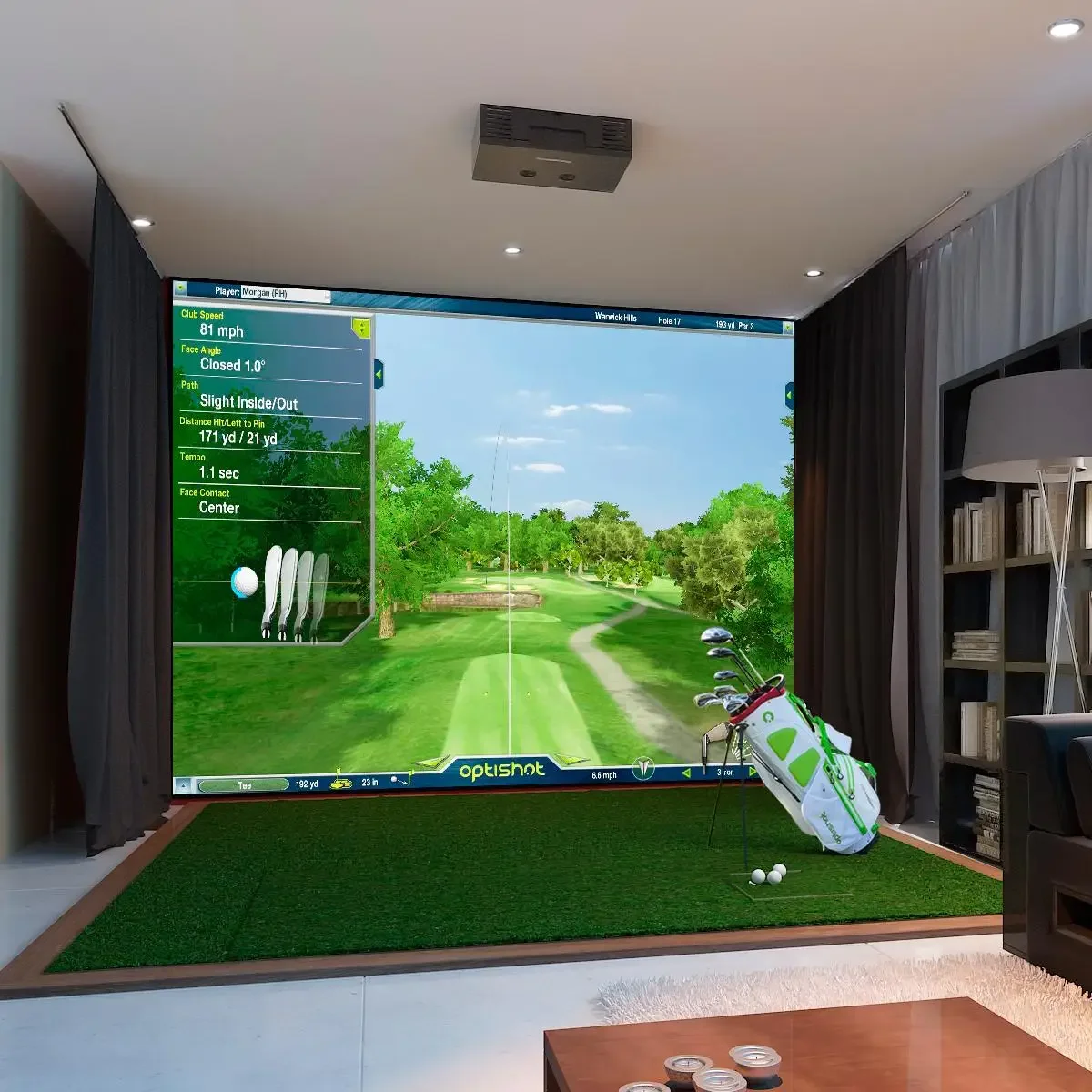 Golf Indoor Swing Simulation Clubhouse Club Putter