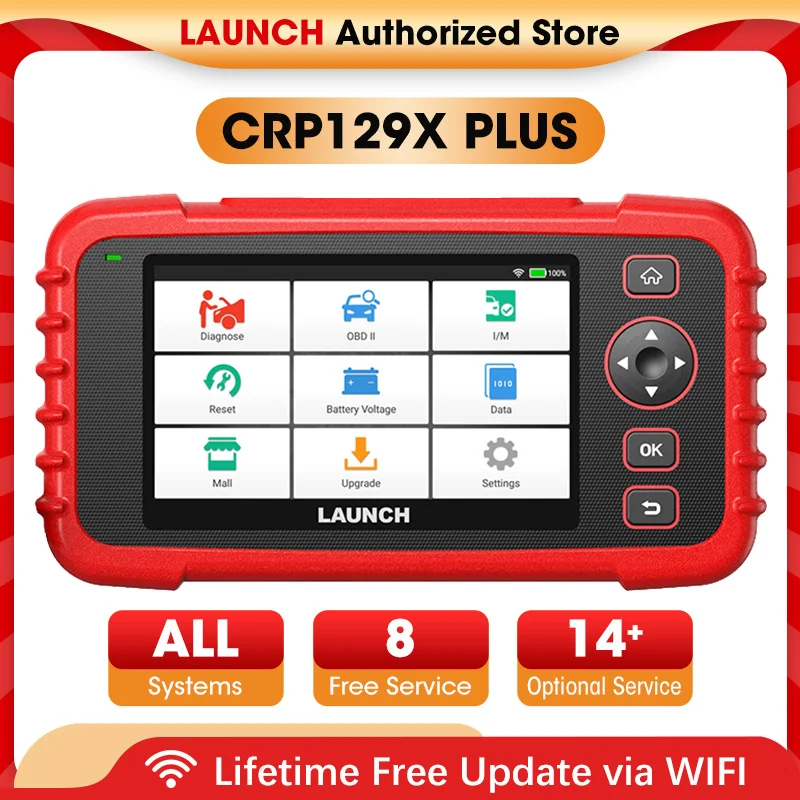 New LAUNCH CRP129X PLUS OBD2 Scanner Auto Code Reader Car Diagnostic Tools Automotive Diagnost Scan Diagnosis  Free Shipping