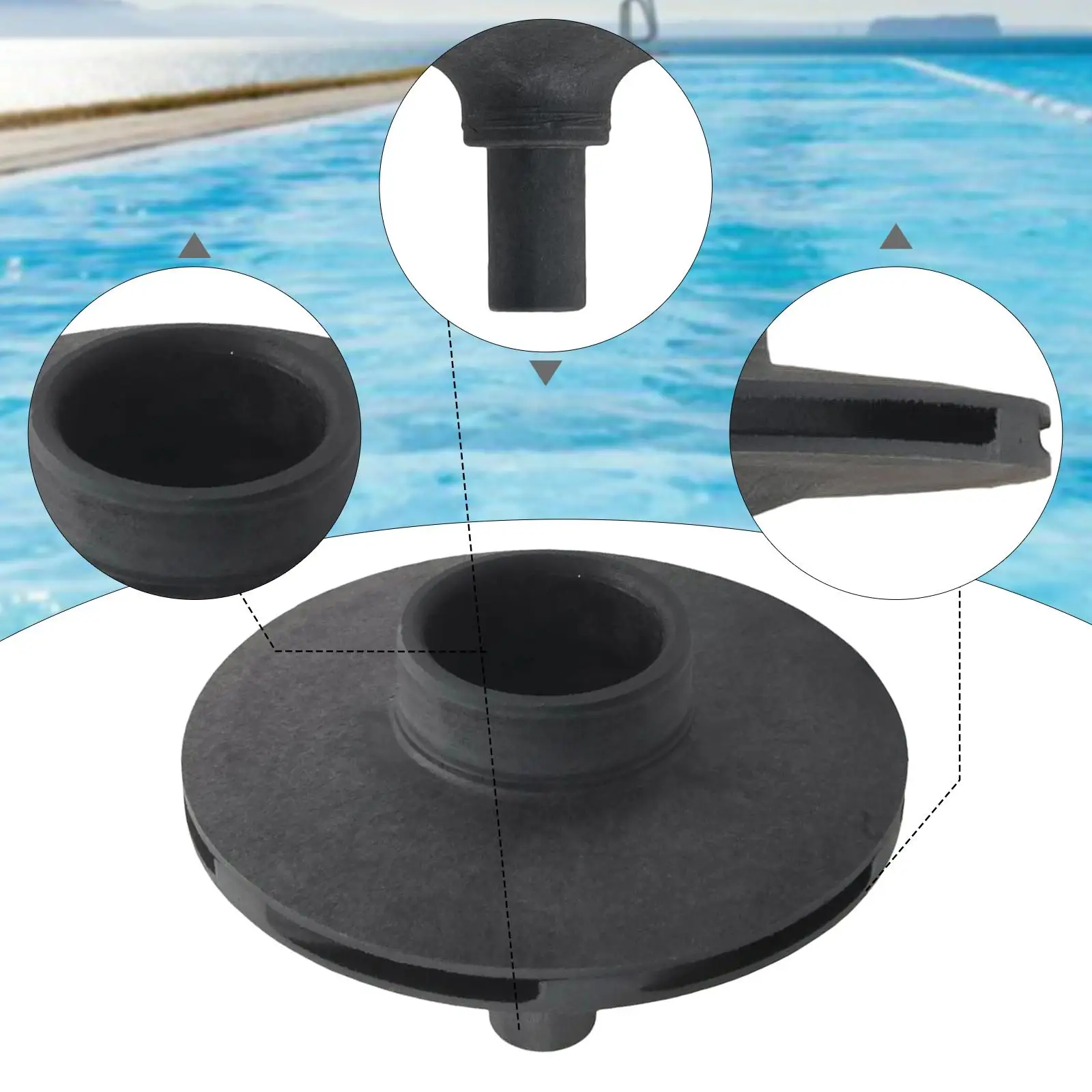

Impeller Assembly Accessory SPA Pump C105-238P Swimming Pool Part for Sta-rite P6R6D-205L P6RA6E-205L P4E6D-186L P6E6D-205L