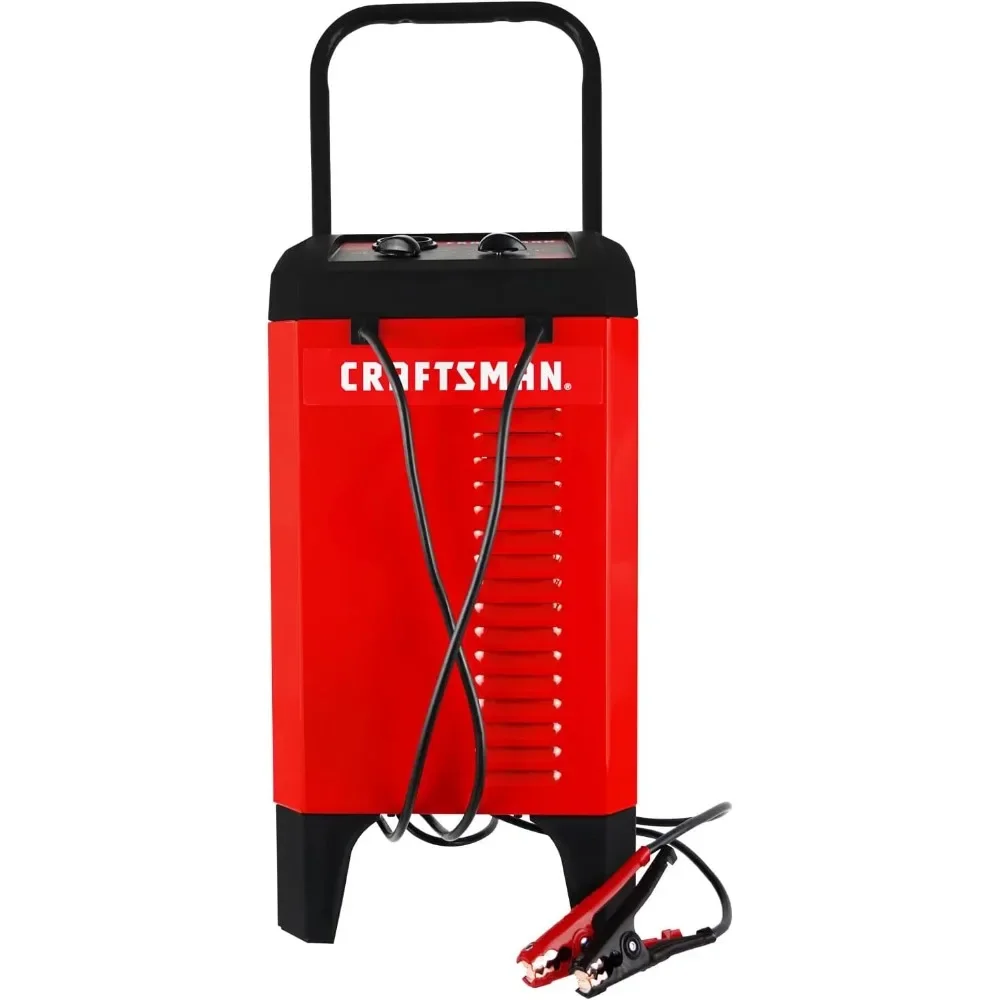 Craftsman CMXCESM274 Manual Timer-Controlled Wheeled Battery Charger and Jump Starter for Car, SUV, Truck, and Boat Batteries