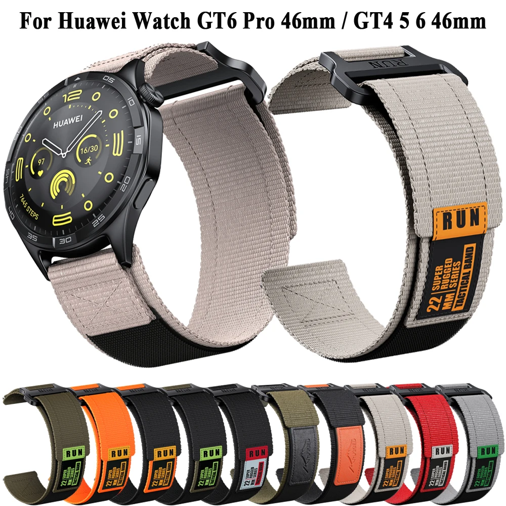 

Loop Nylon Strap 22mm For HUAWEI Watch GT6 pro 46mm/GT 6 5 4 3 2 46mm Sport Band For Garmin Venu 3 4 45mm/Vivoactive 4 Bracelet