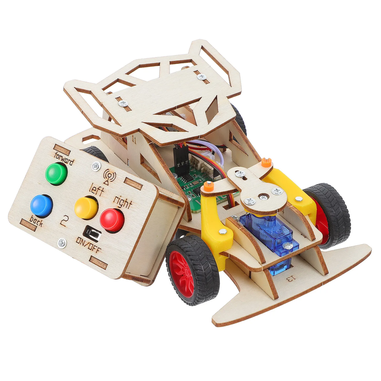 

DIY Remote Control Stem Car Kit Educational Science Experiment Assembly Racing Rc Vehicle Kids Family Classroom Learning