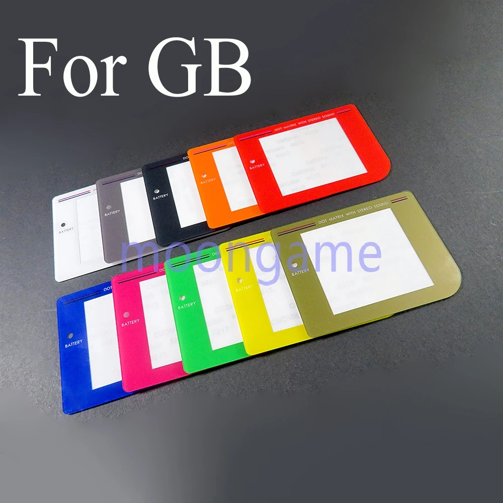 قطعة واحدة من غطاء عدسة الشاشة البديلة لجهاز نينتندو جيم بوي GB عرض لون المرآة البلاستيكية