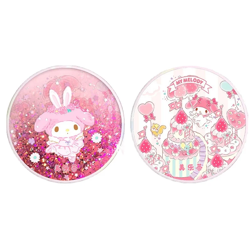 Sanrio Kuromi PVC Rabbit Quicksand Coaster, Insulated Coaster, Acrylic Coaster, CoasterDesktop Decoration Collection Gift